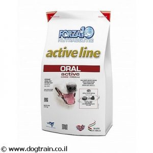Forza10 Oral active-מזון רפואי 4 ק"ג לכלבים לדלקות ובעיות בחלל הפה