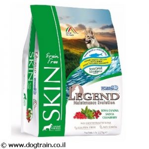 Legend SKIN-מזון יבש 11.33 ק"ג ללא דגנים לכלבים עם עור רגיש