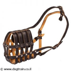 זמם לכלב בצורת סל בסגנון מלכותי מעור מאוורר וקל לשימוש יומיומי